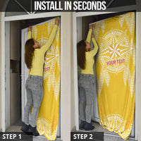 Personalised Anastasis College Door Cover Tonga Ngatu Pattern - Polynesian Pride