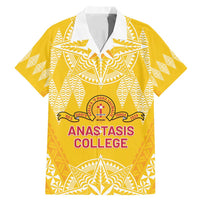 Personalised Anastasis College Family Matching Mermaid Dress and Hawaiian Shirt Tonga Ngatu Pattern - Polynesian Pride