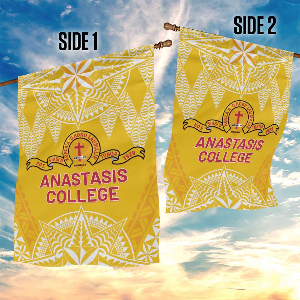 Anastasis College Garden Flag Tonga Ngatu Pattern LT05 - Polynesian Pride