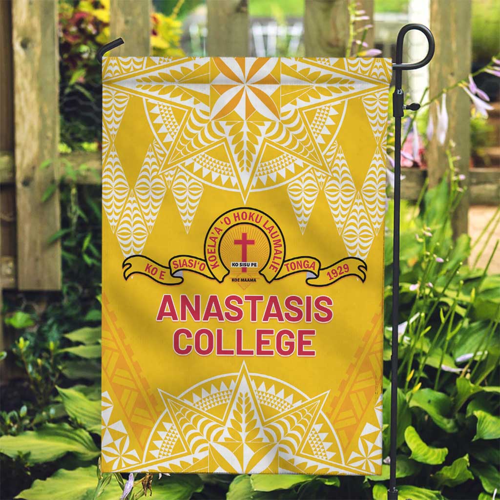 Anastasis College Garden Flag Tonga Ngatu Pattern LT05 Garden Flag Yellow - Polynesian Pride