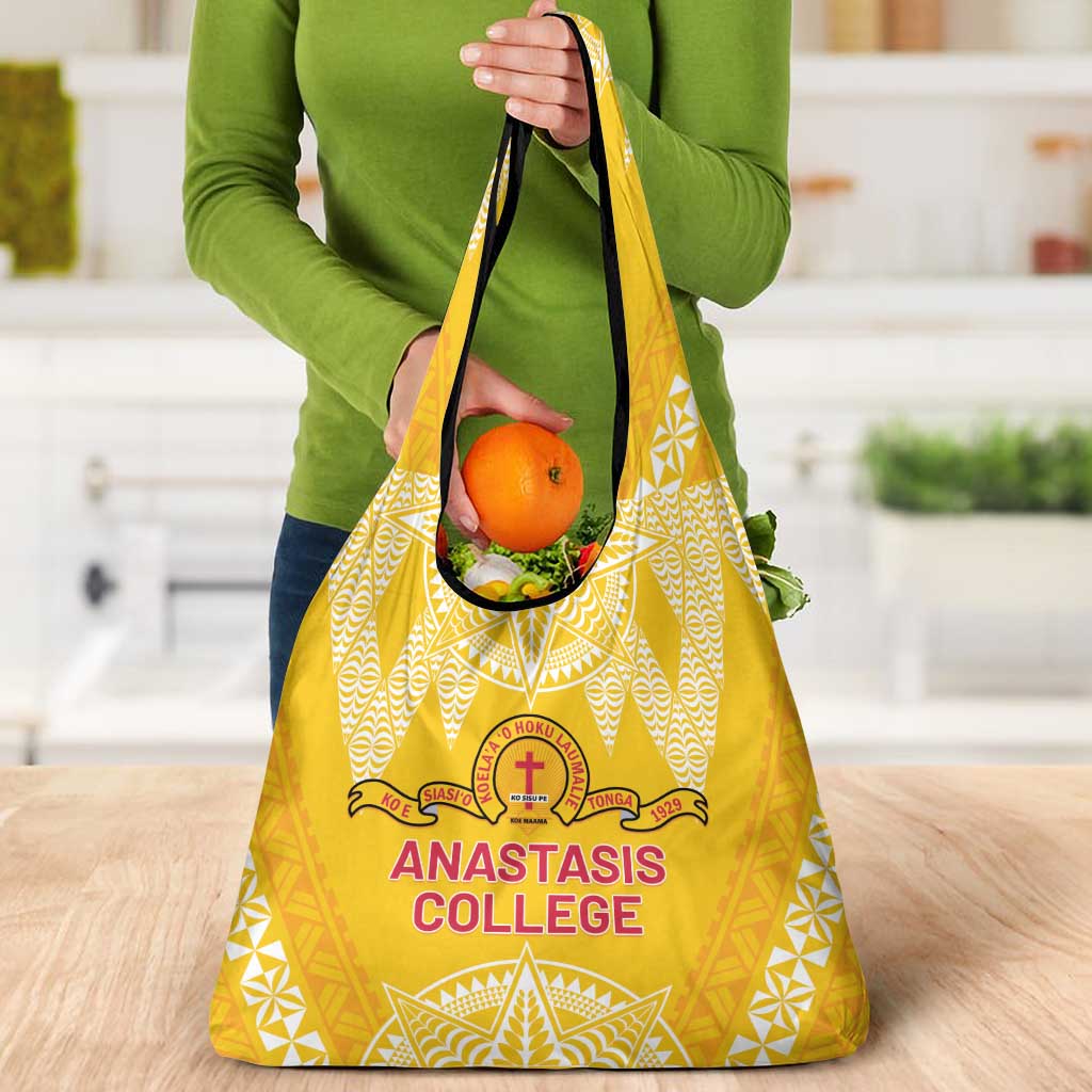 Anastasis College Grocery Bag Tonga Ngatu Pattern LT05 - Polynesian Pride