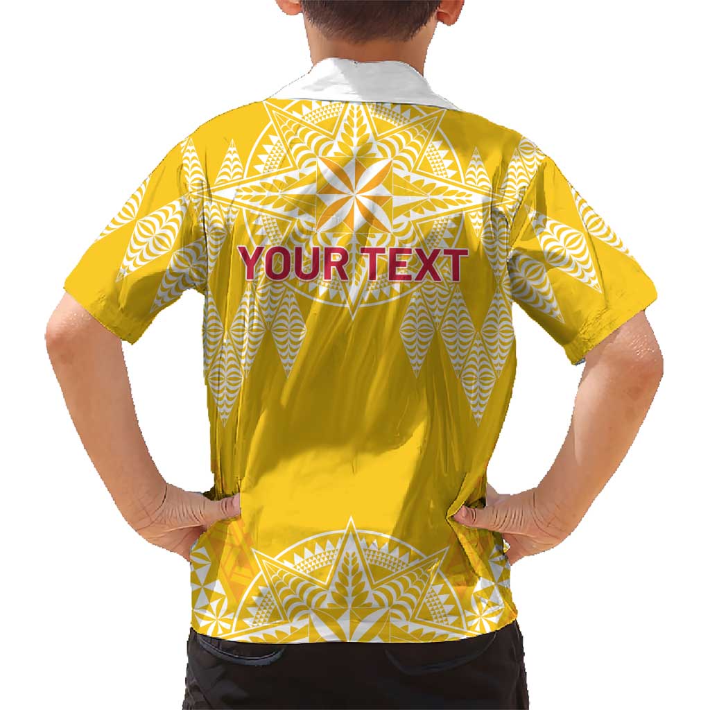 Personalised Anastasis College Kid Hawaiian Shirt Tonga Ngatu Pattern LT05 - Polynesian Pride