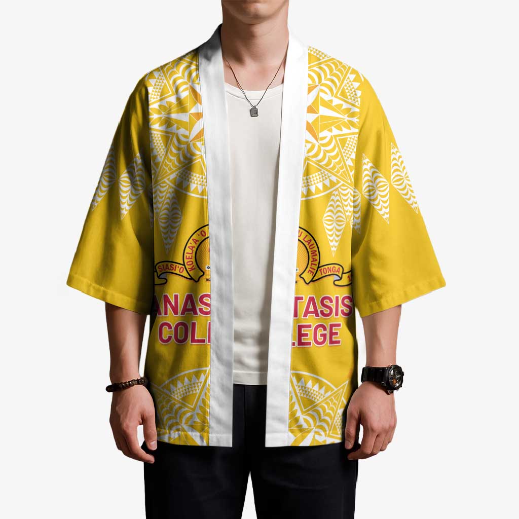 Personalised Anastasis College Kimono Tonga Ngatu Pattern LT05 - Polynesian Pride