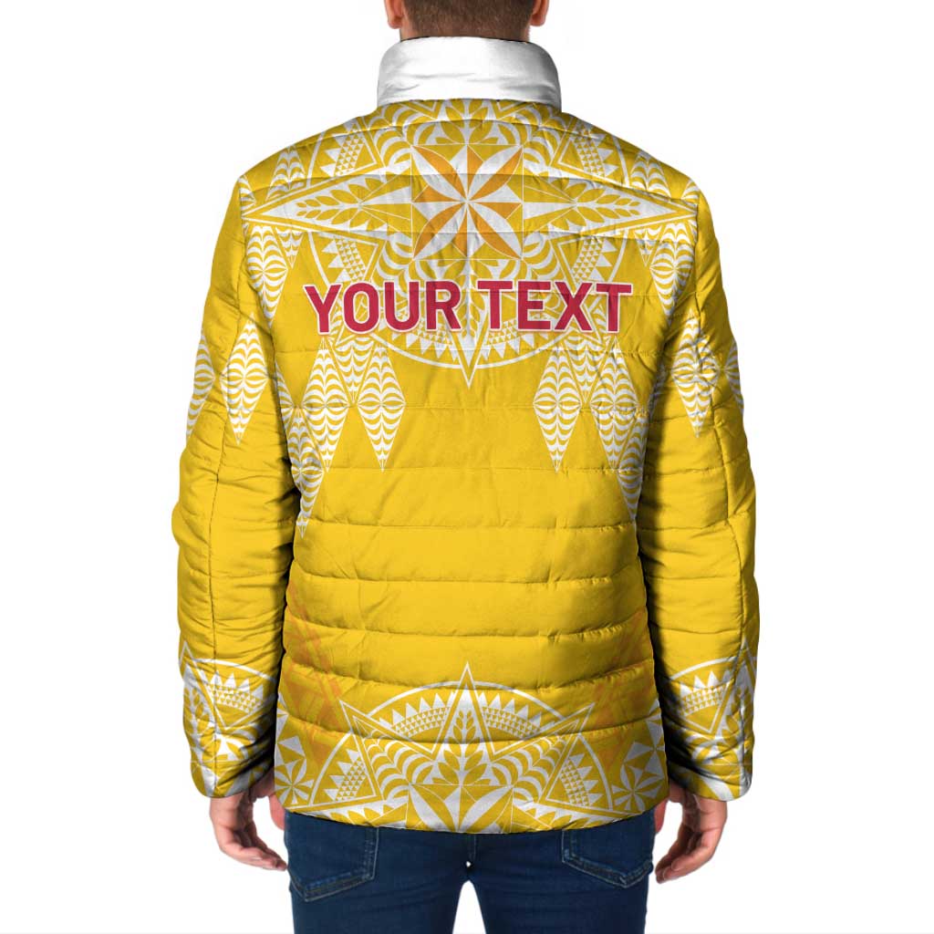 Personalised Anastasis College Padded Jacket Tonga Ngatu Pattern LT05 - Polynesian Pride