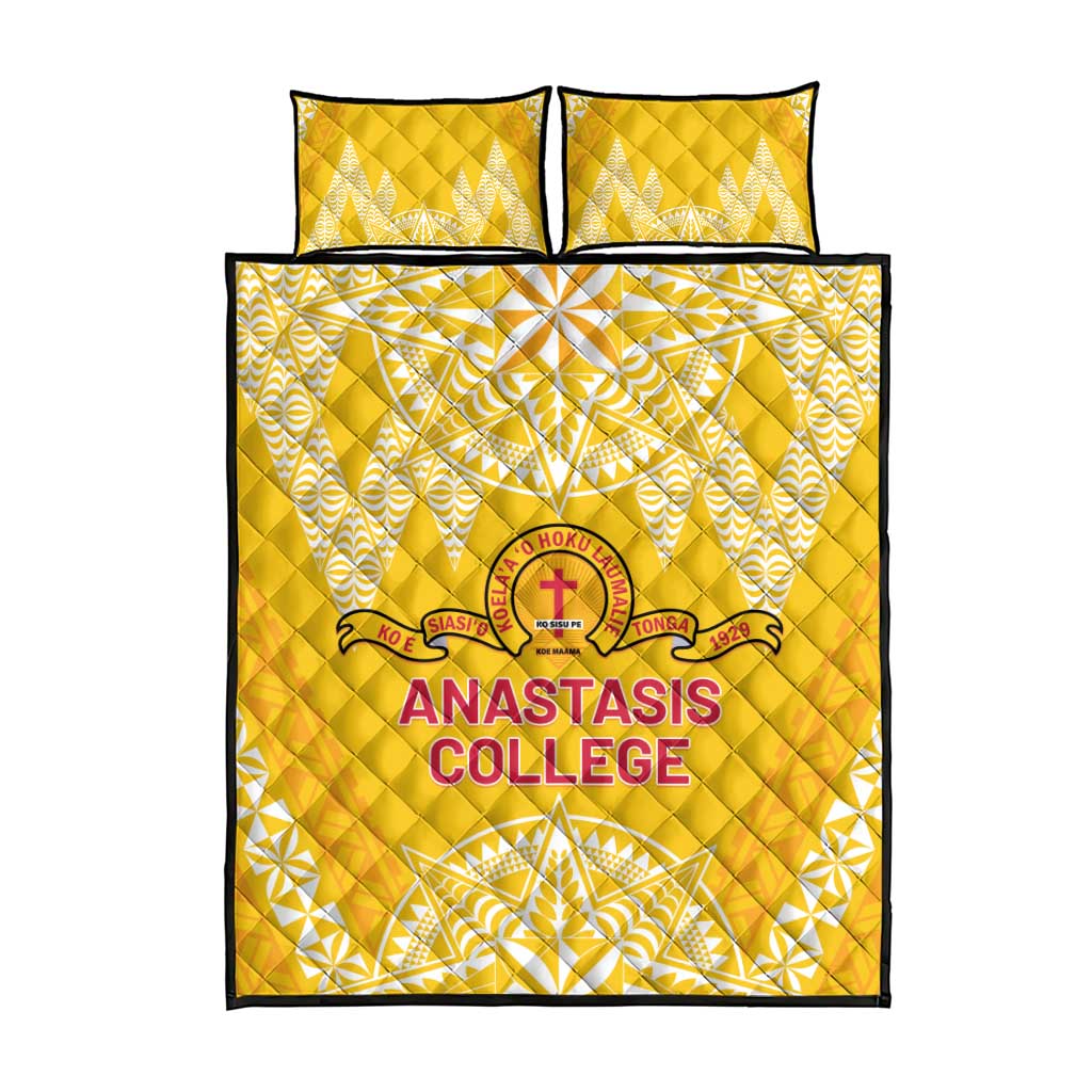 Anastasis College Quilt Bed Set Tonga Ngatu Pattern LT05 - Polynesian Pride