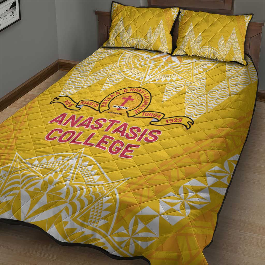 Anastasis College Quilt Bed Set Tonga Ngatu Pattern LT05 - Polynesian Pride
