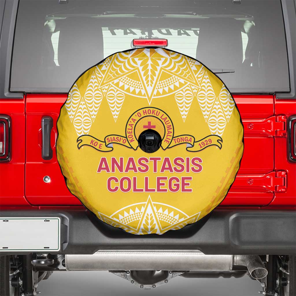 Anastasis College Spare Tire Cover Tonga Ngatu Pattern LT05 - Polynesian Pride
