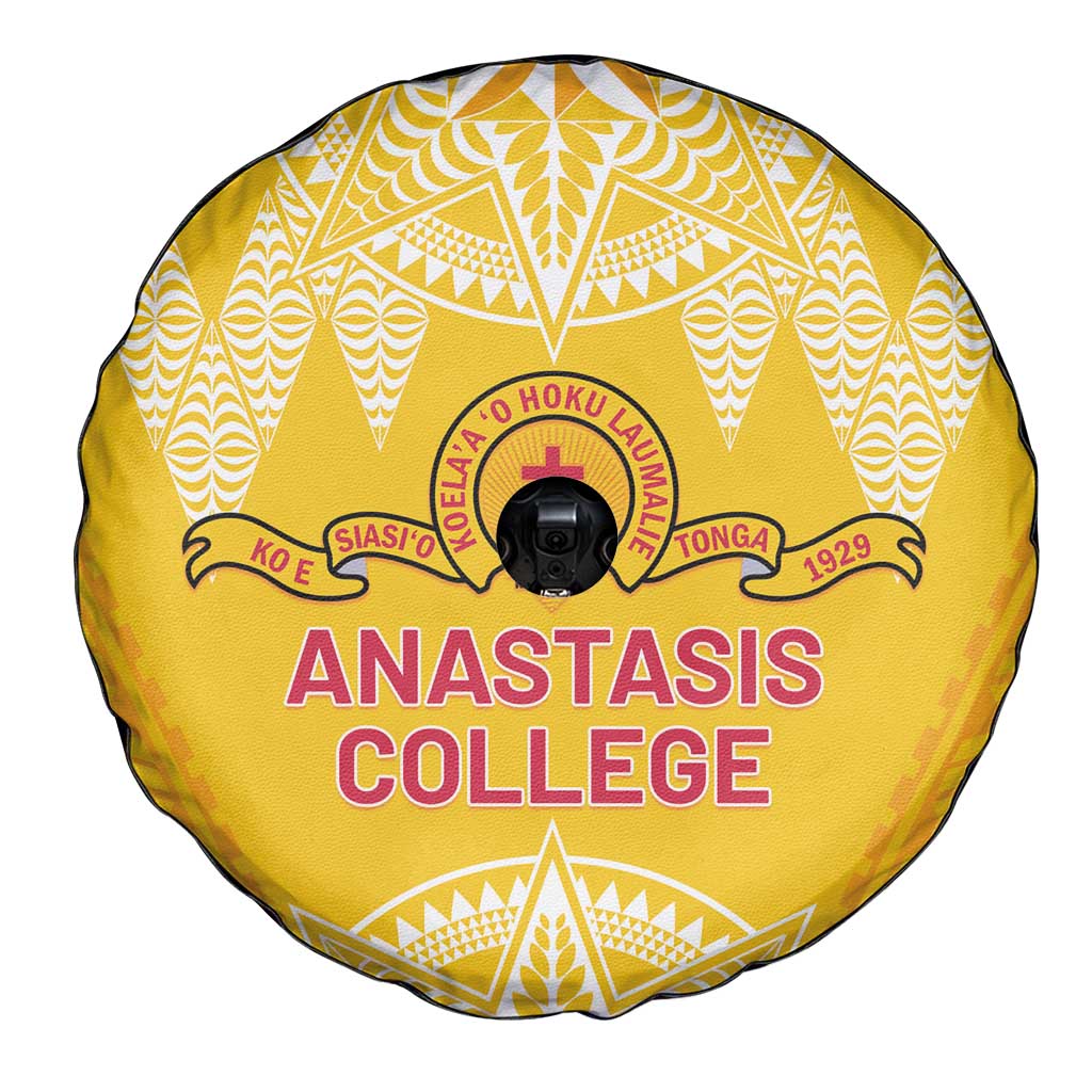 Anastasis College Spare Tire Cover Tonga Ngatu Pattern LT05 - Polynesian Pride