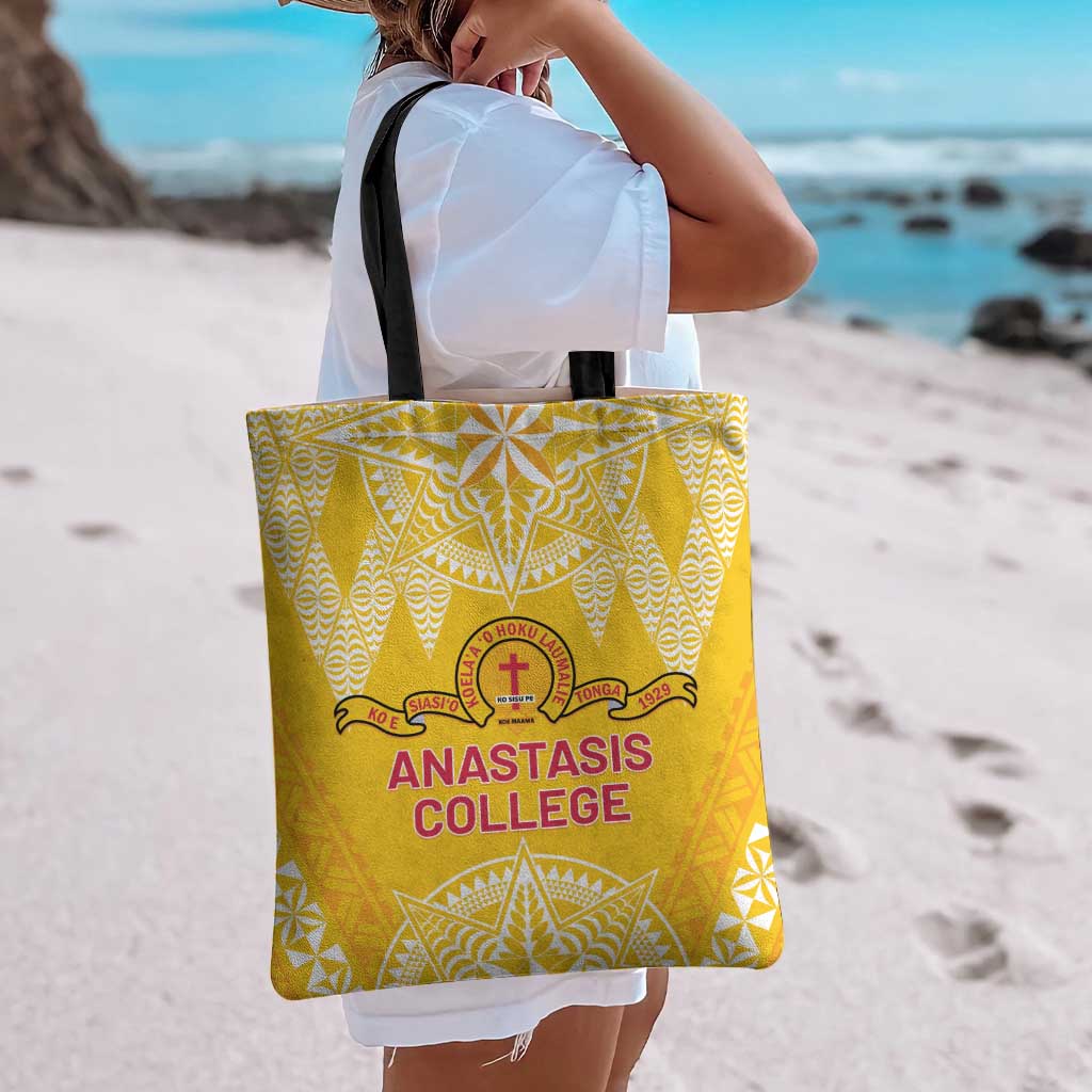 Anastasis College Tote Bag Tonga Ngatu Pattern LT05 - Polynesian Pride