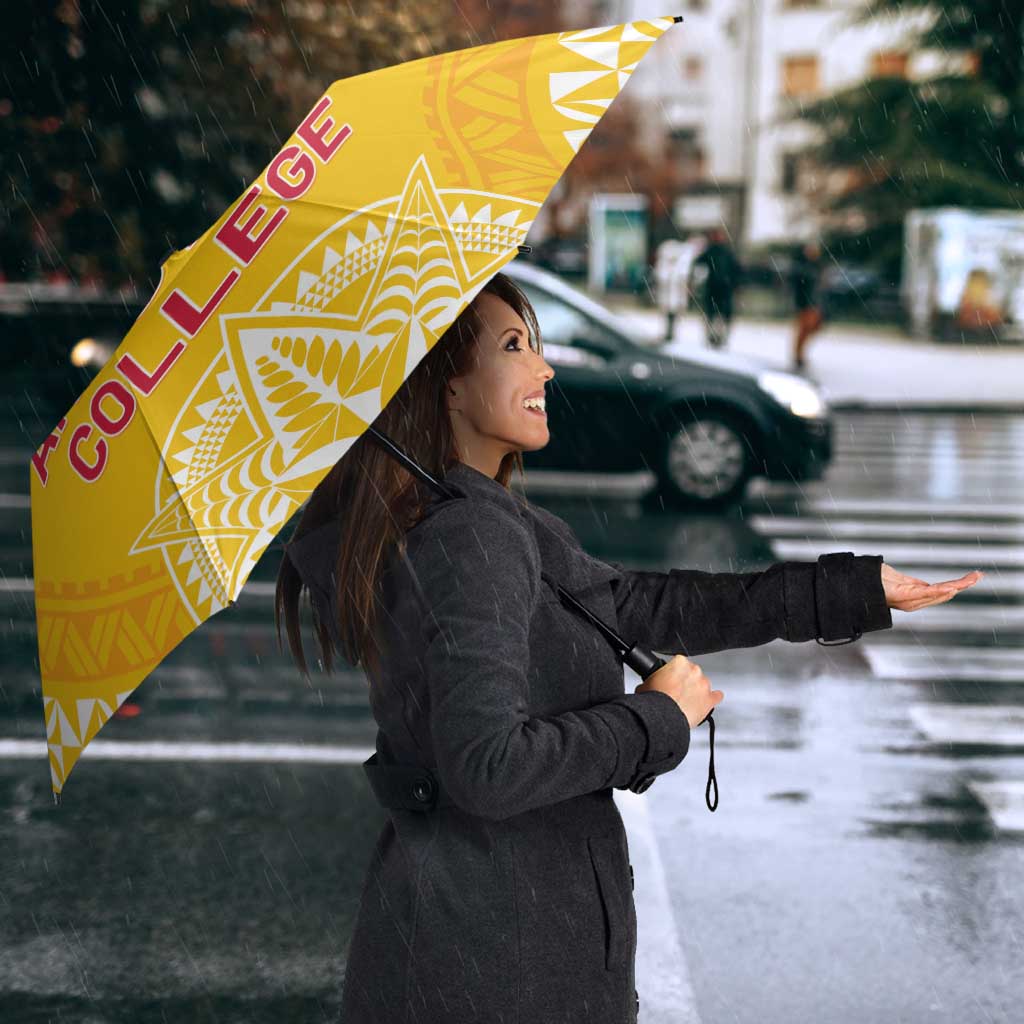 Anastasis College Umbrella Tonga Ngatu Pattern LT05 - Polynesian Pride