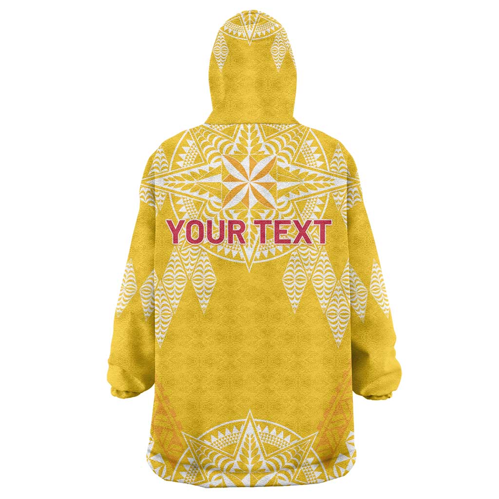 Personalised Anastasis College Wearable Blanket Hoodie Tonga Ngatu Pattern LT05 - Polynesian Pride