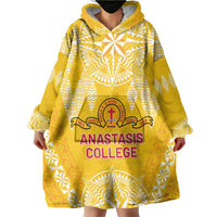 Personalised Anastasis College Wearable Blanket Hoodie Tonga Ngatu Pattern LT05 - Polynesian Pride
