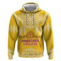Personalised Anastasis College Zip Hoodie Tonga Ngatu Pattern - Polynesian Pride