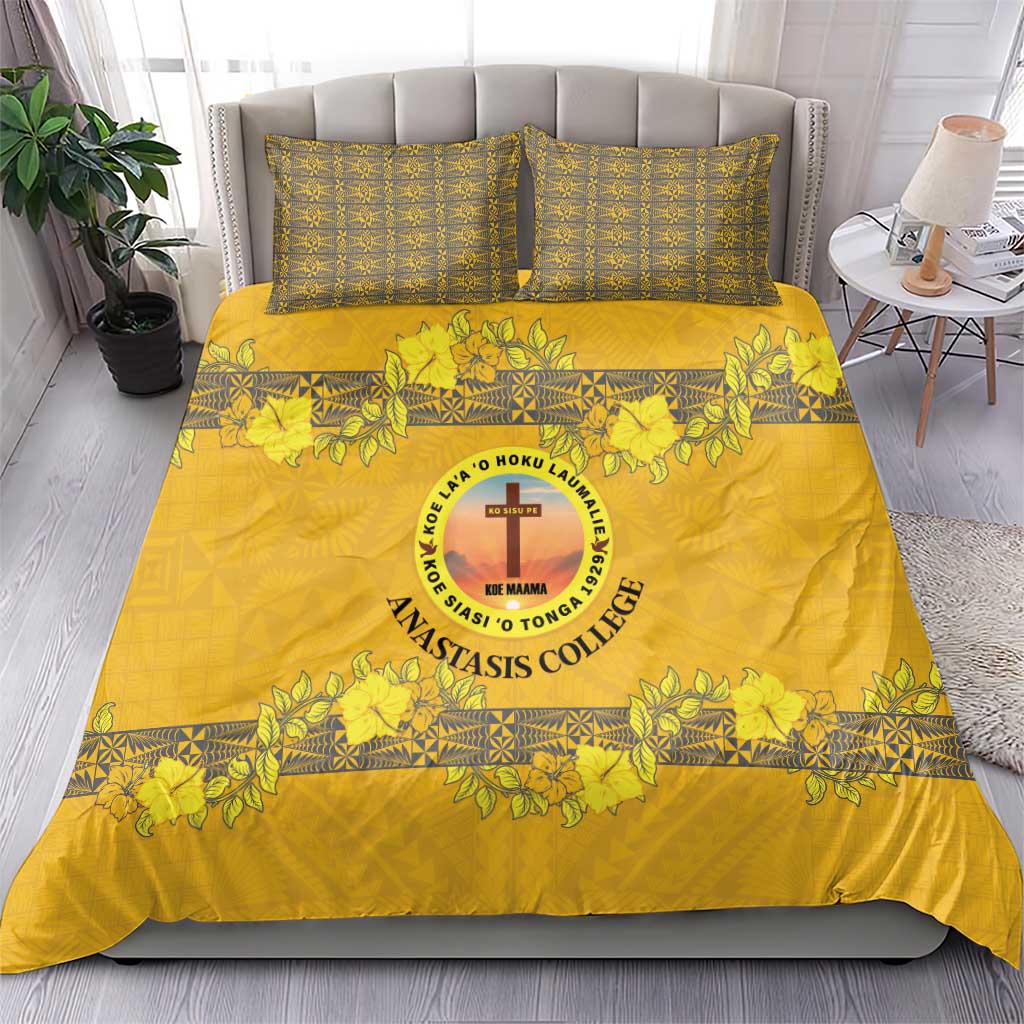 Tonga Anastasis College Bedding Set Tongan Ngatu Kupesi Pattern LT05 - Polynesian Pride