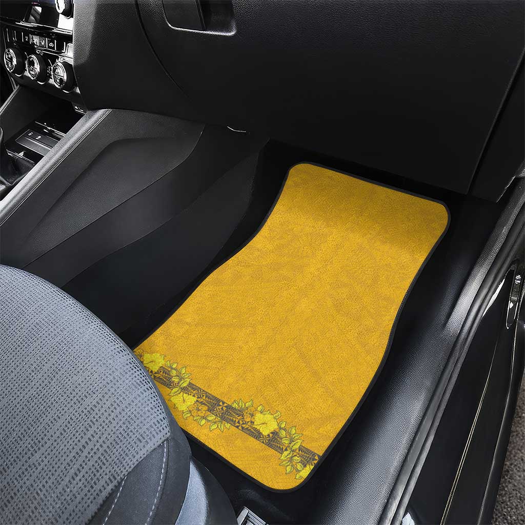 Tonga Anastasis College Car Mats Tongan Ngatu Kupesi Pattern LT05 - Polynesian Pride
