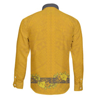 Tonga Anastasis College Family Matching Off The Shoulder Long Sleeve Dress and Hawaiian Shirt Tongan Ngatu Kupesi Pattern - Polynesian Pride