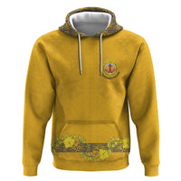 Tonga Anastasis College Hoodie Tongan Ngatu Kupesi Pattern LT05 Pullover Hoodie Yellow - Polynesian Pride