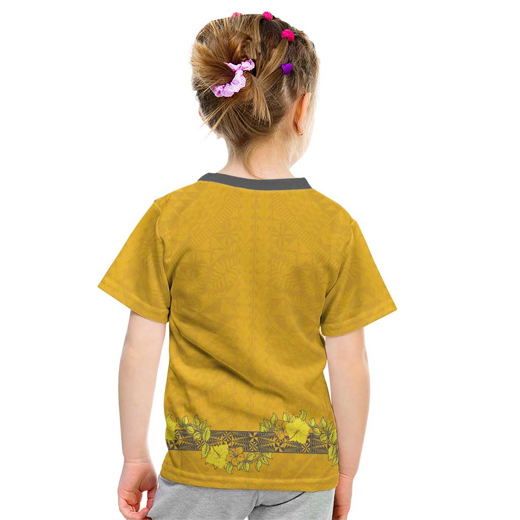 Tonga Anastasis College Kid T Shirt Tongan Ngatu Kupesi Pattern LT05 - Polynesian Pride