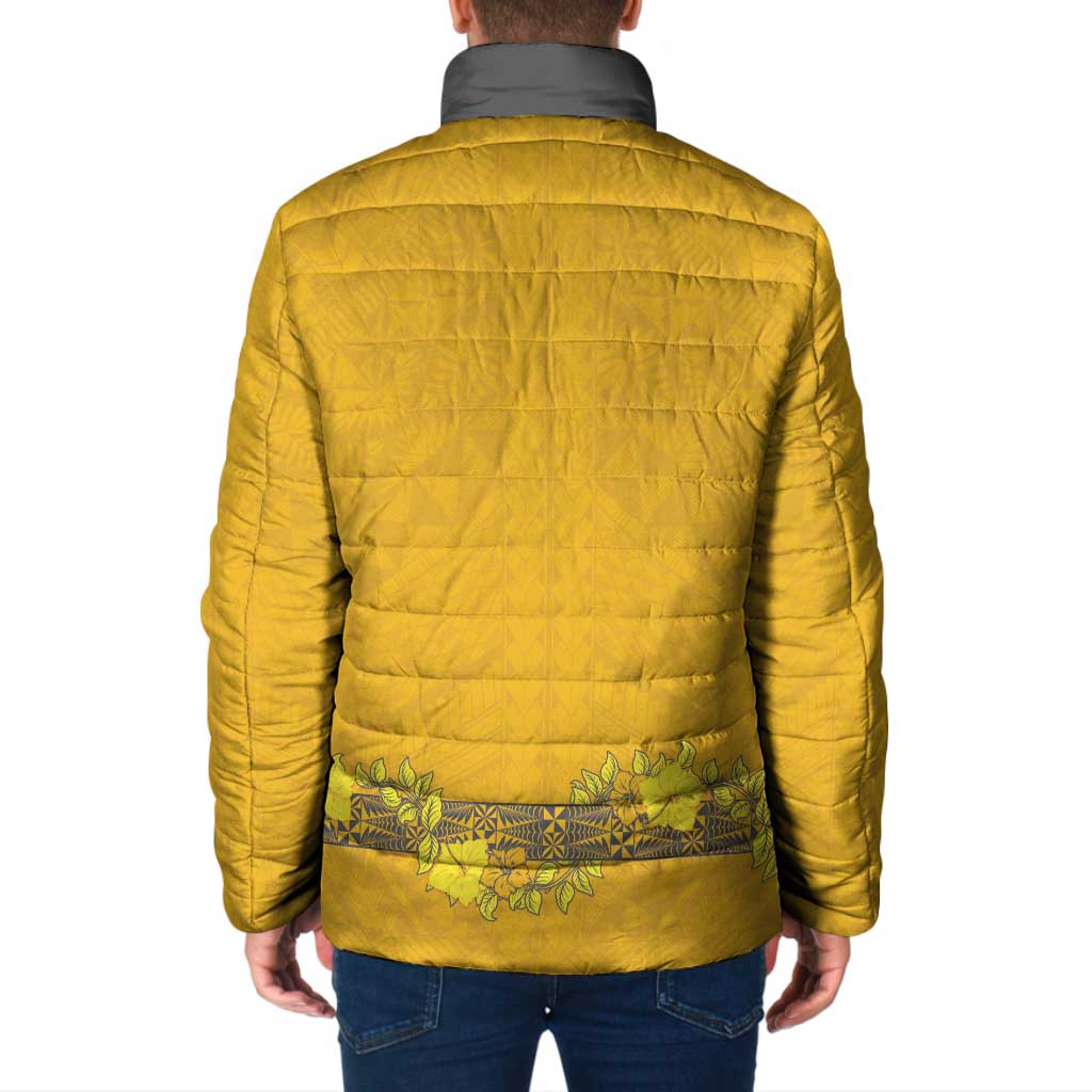 Tonga Anastasis College Padded Jacket Tongan Ngatu Kupesi Pattern - Polynesian Pride