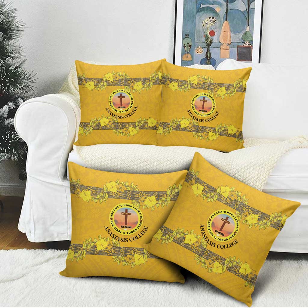 Tonga Anastasis College Pillow Cover Tongan Ngatu Kupesi Pattern LT05 - Polynesian Pride