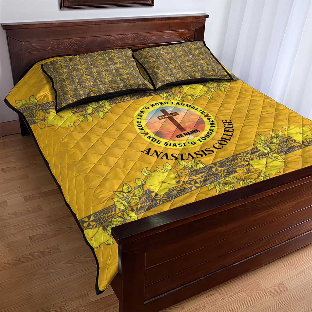 Tonga Anastasis College Quilt Bed Set Tongan Ngatu Kupesi Pattern LT05 - Polynesian Pride