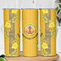 Tonga Anastasis College Skinny Tumbler Tongan Ngatu Kupesi Pattern LT05 - Polynesian Pride