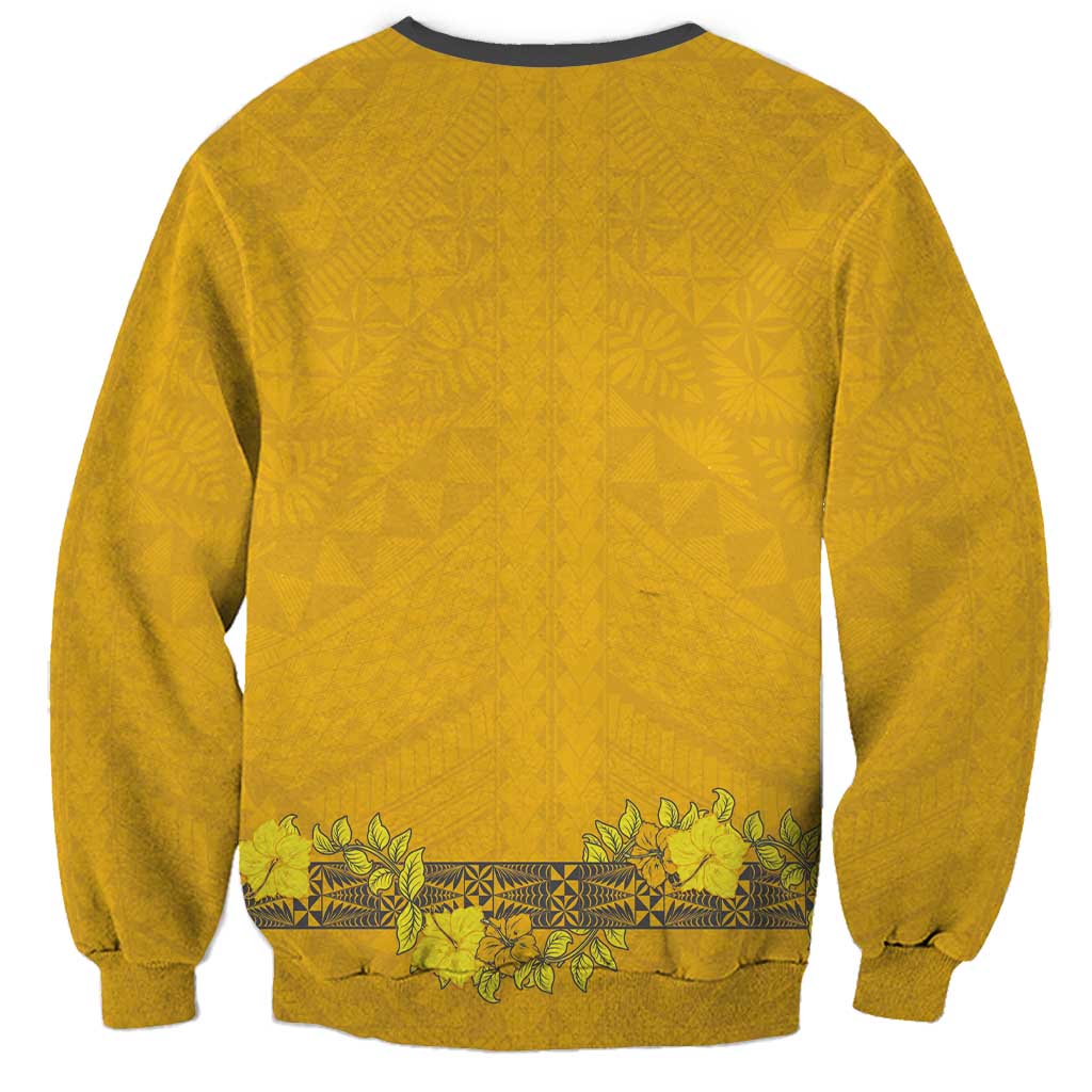 Tonga Anastasis College Sweatshirt Tongan Ngatu Kupesi Pattern LT05 - Polynesian Pride