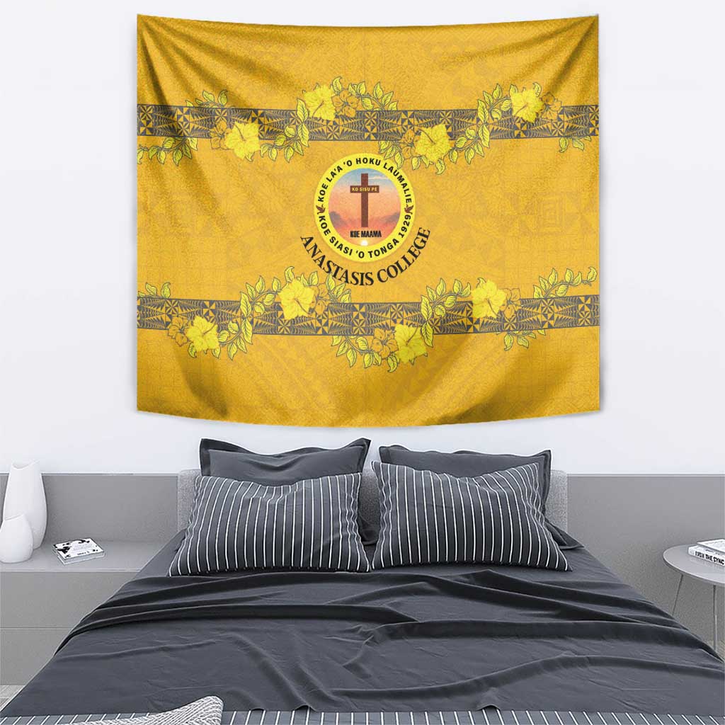 Tonga Anastasis College Tapestry Tongan Ngatu Kupesi Pattern LT05 - Polynesian Pride