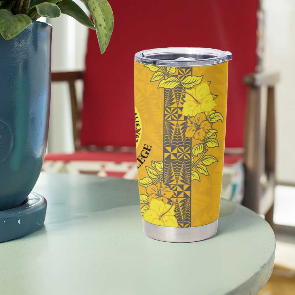 Tonga Anastasis College Tumbler Cup Tongan Ngatu Kupesi Pattern LT05 - Polynesian Pride