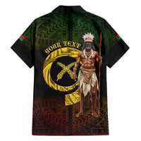 Personalised Vanuatu Custom Chiefs Day Family Matching Summer Maxi Dress and Hawaiian Shirt Pig Tusk Simple Style LT05 - Polynesian Pride