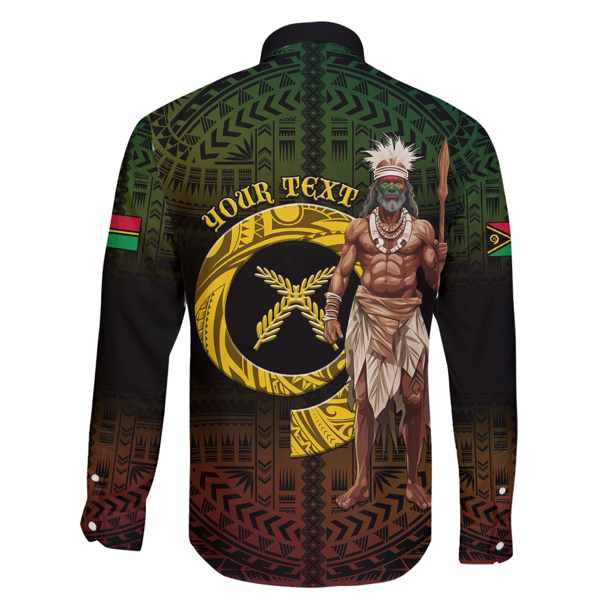 Personalised Vanuatu Custom Chiefs Day Family Matching Summer Maxi Dress and Hawaiian Shirt Pig Tusk Simple Style LT05 - Polynesian Pride