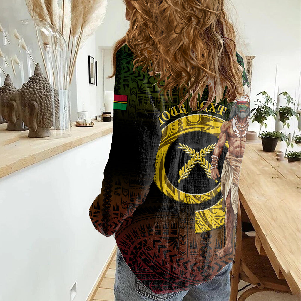 Personalised Vanuatu Custom Chiefs Day Women Casual Shirt Pig Tusk Simple Style LT05 - Polynesian Pride