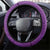 Cook Islands Steering Wheel Cover Purple Hibiscus And Stars