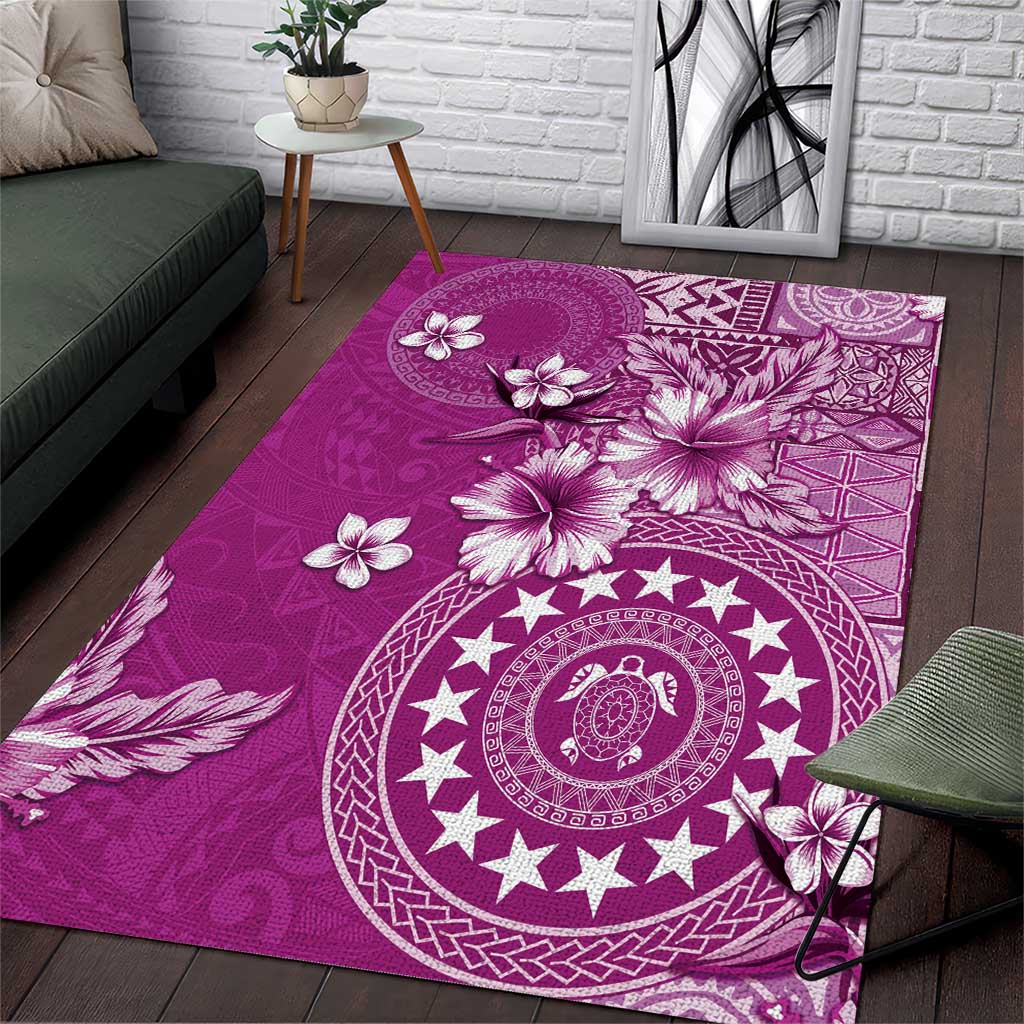 Cook Islands Area Rug Fandango Hibiscus And Stars LT05 Fandango - Polynesian Pride