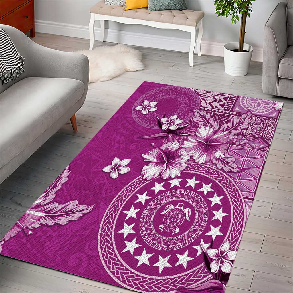 Cook Islands Area Rug Fandango Hibiscus And Stars LT05 - Polynesian Pride