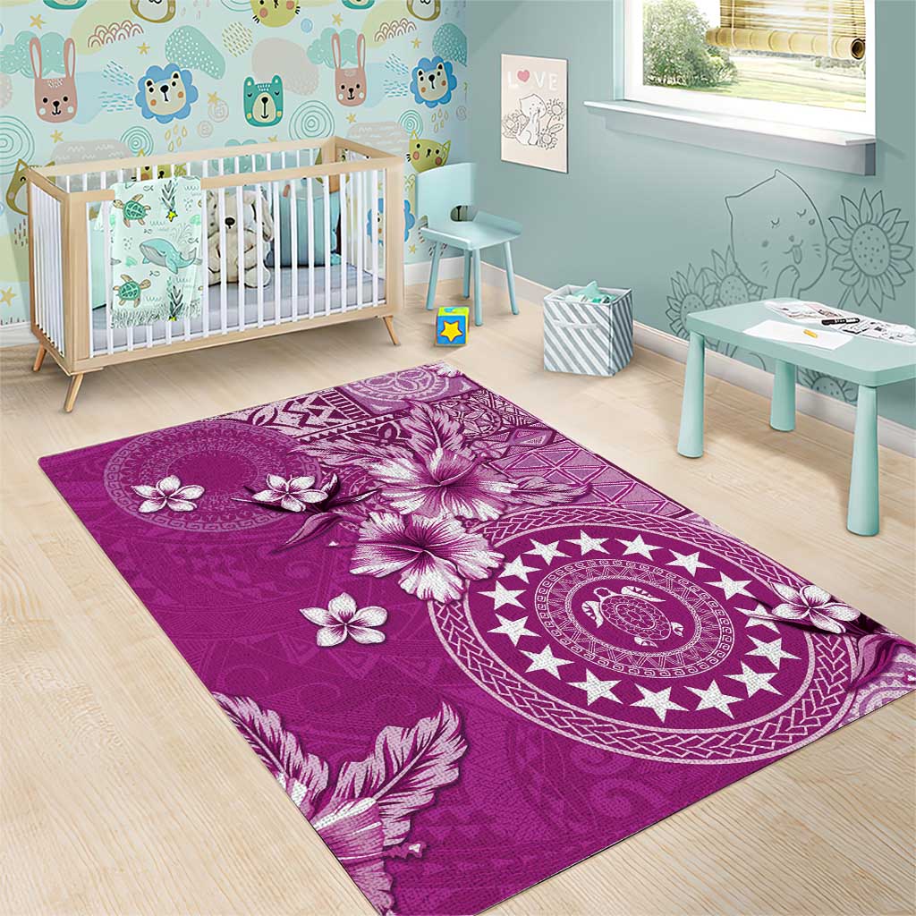 Cook Islands Area Rug Fandango Hibiscus And Stars LT05 - Polynesian Pride