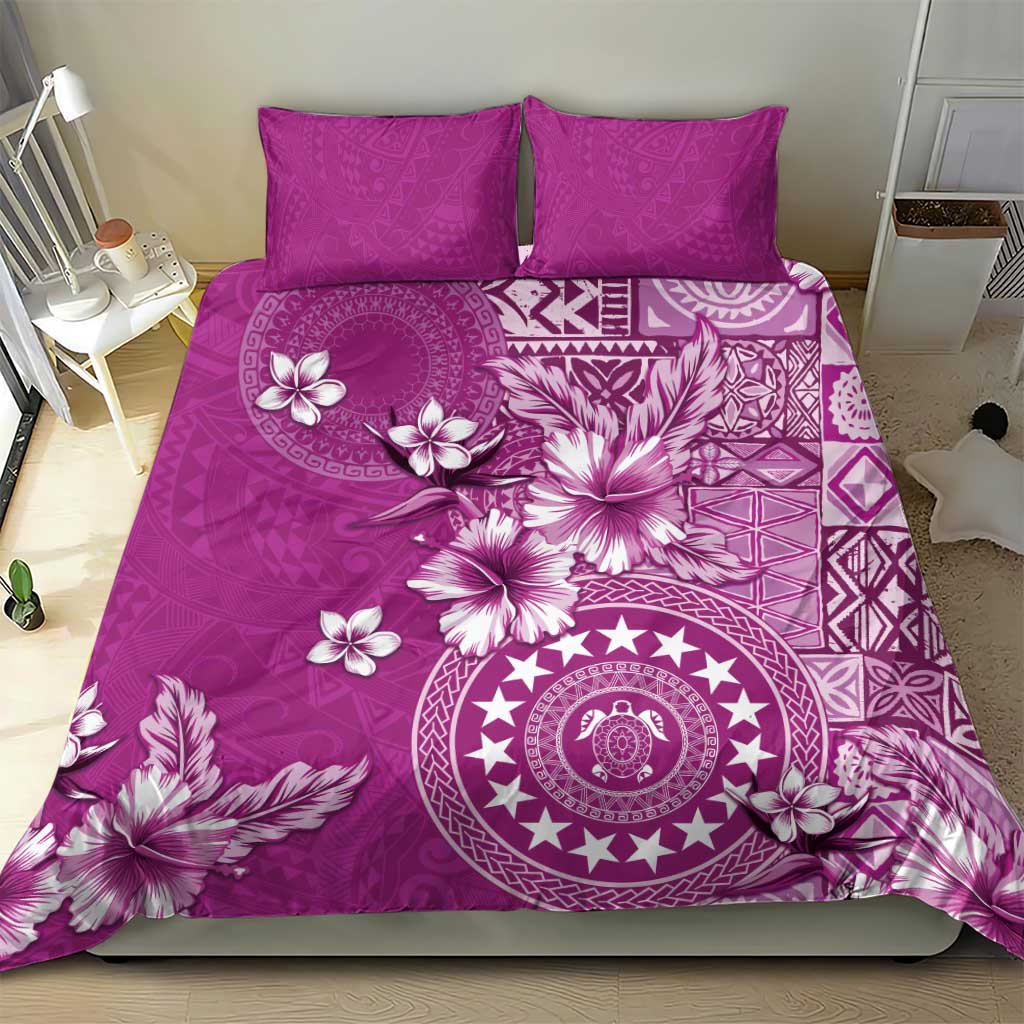 Cook Islands Bedding Set Fandango Hibiscus And Stars LT05 - Polynesian Pride