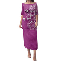 Cook Islands Family Matching Puletasi and Hawaiian Shirt Fandango Hibiscus And Stars