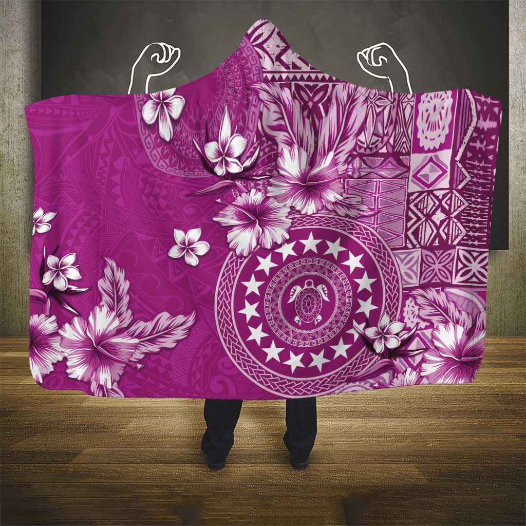 Cook Islands Hooded Blanket Fandango Hibiscus And Stars