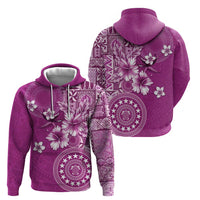 Cook Islands Hoodie Fandango Hibiscus And Stars LT05 - Polynesian Pride
