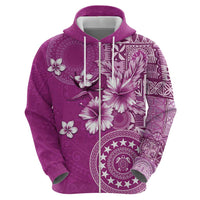Cook Islands Hoodie Fandango Hibiscus And Stars LT05 - Polynesian Pride