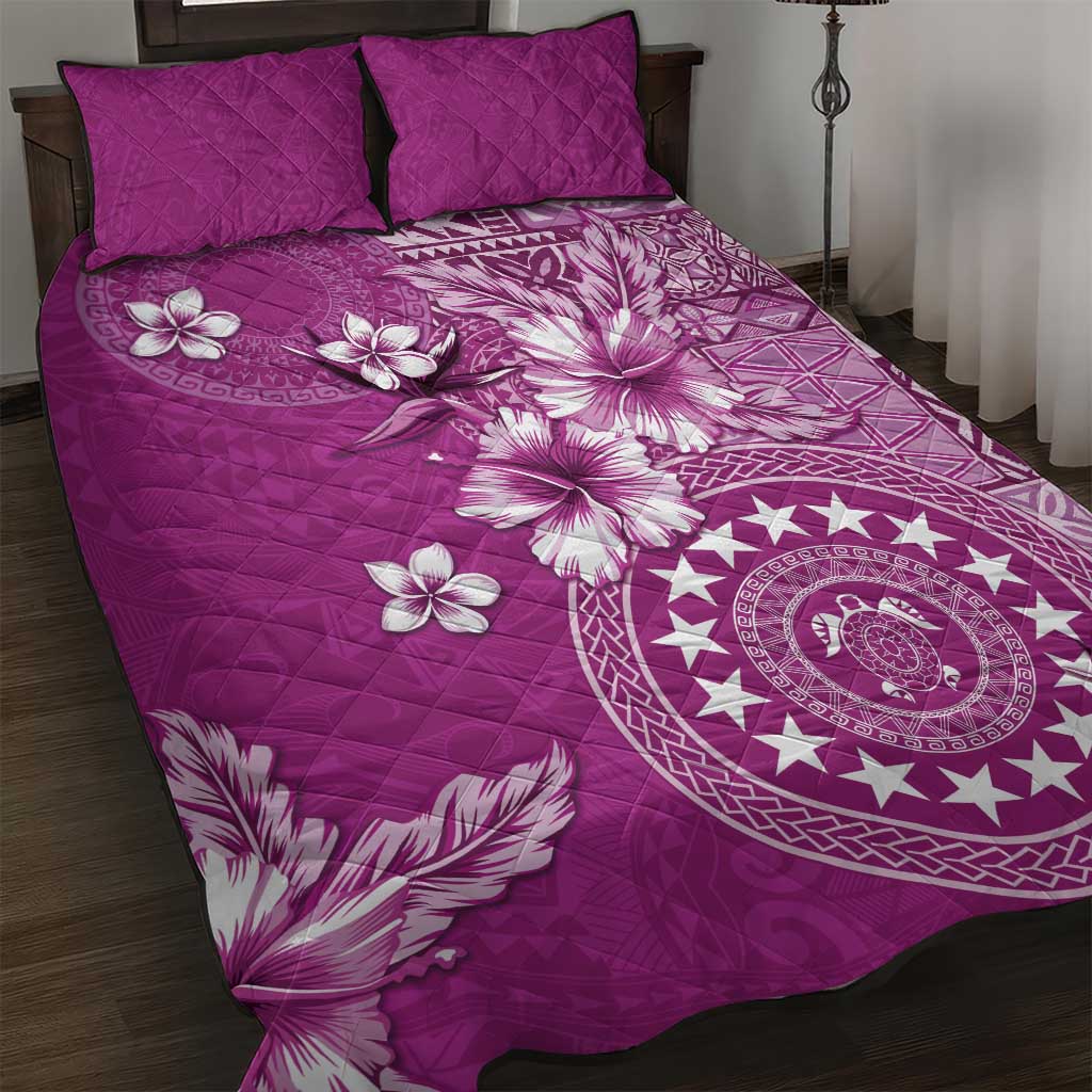 Cook Islands Quilt Bed Set Fandango Hibiscus And Stars