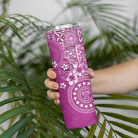 Cook Islands Skinny Tumbler Fandango Hibiscus And Stars LT05 - Polynesian Pride