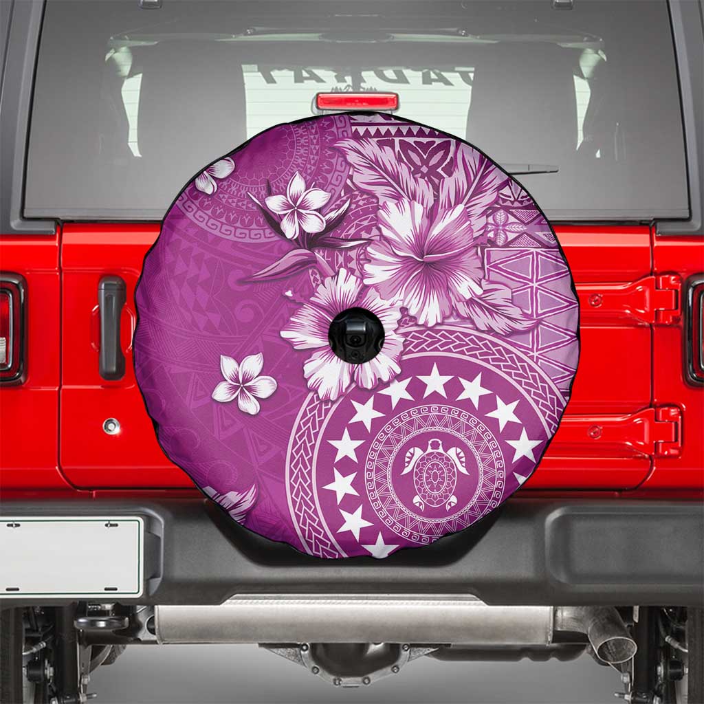 Cook Islands Spare Tire Cover Fandango Hibiscus And Stars