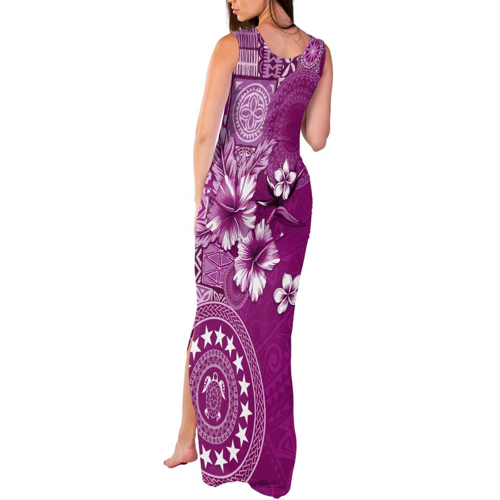 Cook Islands Tank Maxi Dress Fandango Hibiscus And Stars