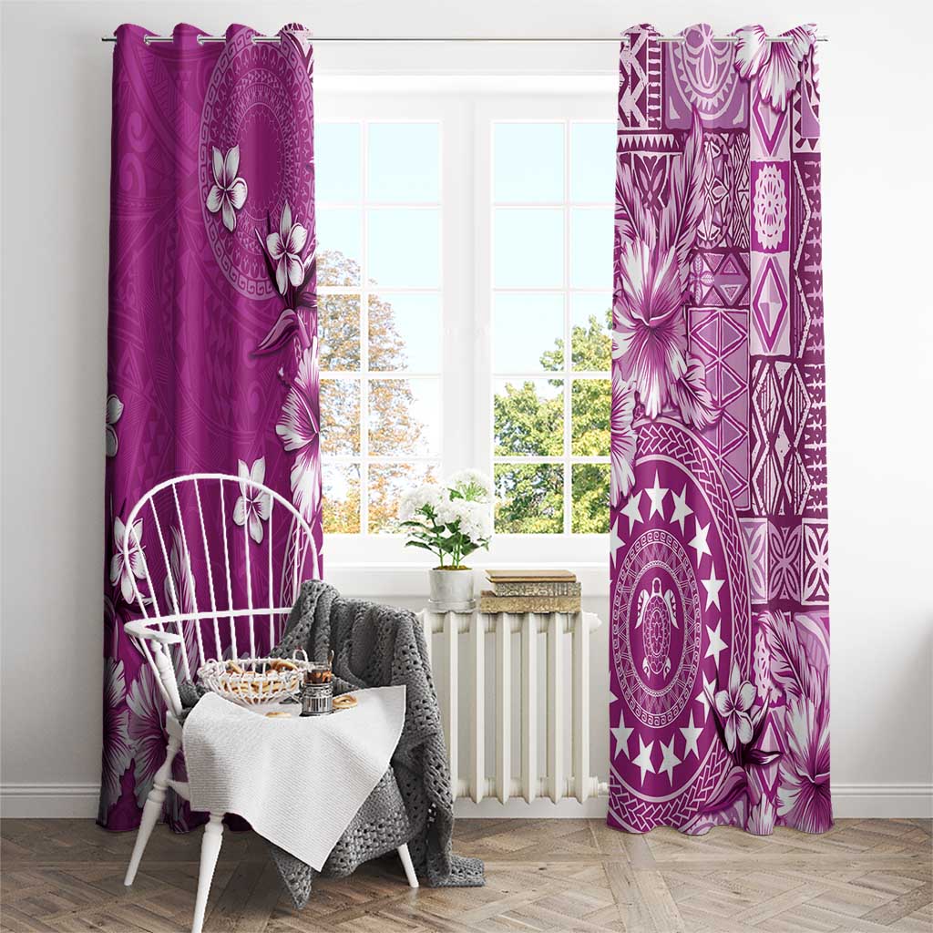 Cook Islands Window Curtain Fandango Hibiscus And Stars