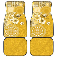 Cook Islands Car Mats Yellow Hibiscus And Stars