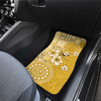 Cook Islands Car Mats Yellow Hibiscus And Stars