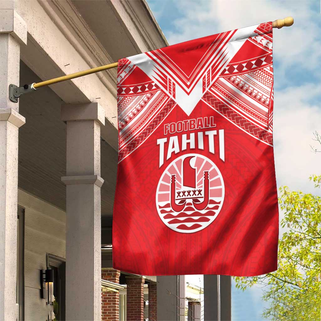 Tahiti Football Garden Flag Coat Of Arms Polynesian Tribal Pattern LT05 House Flag Red - Polynesian Pride