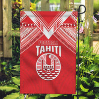 Tahiti Football Garden Flag Coat Of Arms Polynesian Tribal Pattern LT05 Garden Flag Red - Polynesian Pride